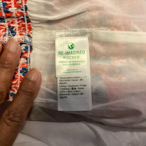 J. Crew Factory Floral Mini Skirt in Red and Blue SZ Large VGC - Picture 7 of 11